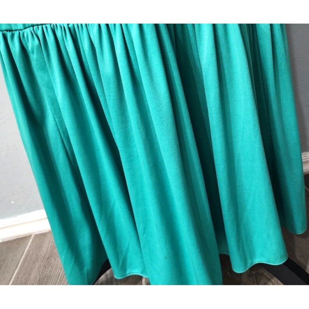 Vintage Sunshine Alley Womens Green Long Sleeve Dress 413682P Size 6 Made IN USA - Picture 11 of 12